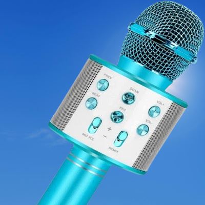 Microphone Karaoké - Karaokids™ - Bleu - Au royaume du jeu